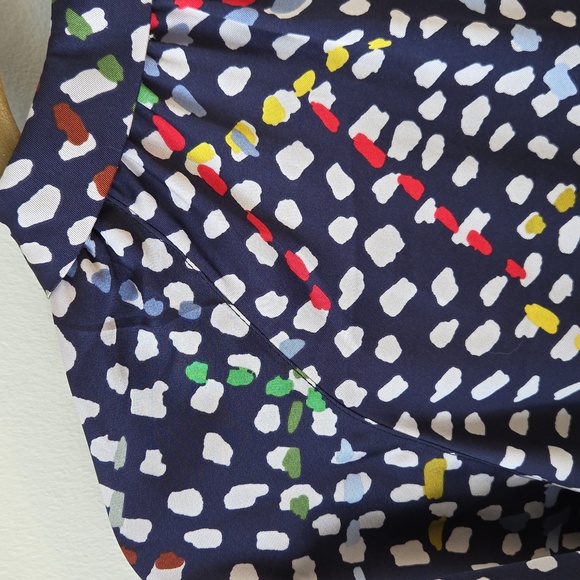 FRNCH Paris Womens Abstract Satin Button Up Henly Blouse Size X-Small - Picture 8 of 10